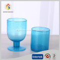 handmade bubble blue glass cup wholesale